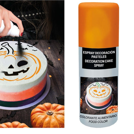 Oranje Voedingskleurstof Spray 100ml - Partywinkel - 8434077179727