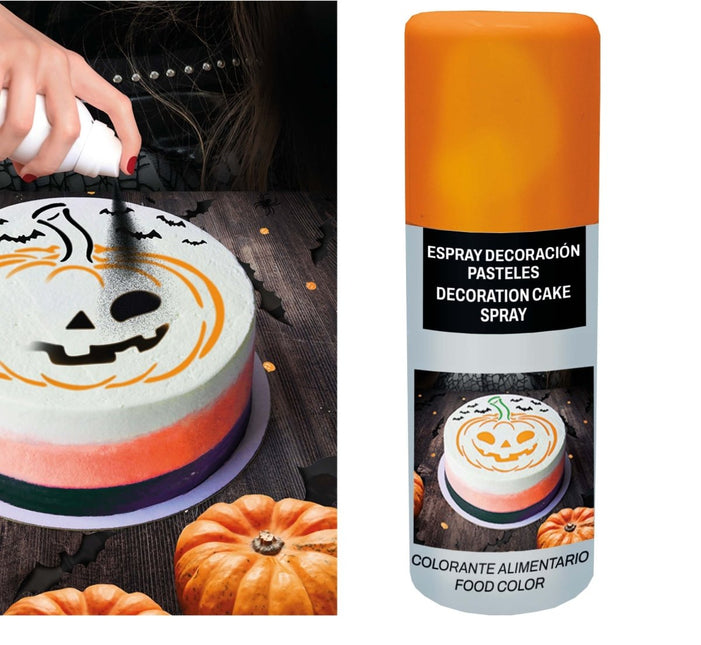 Oranje Voedingskleurstof Spray 100ml - Partywinkel - 8434077179727