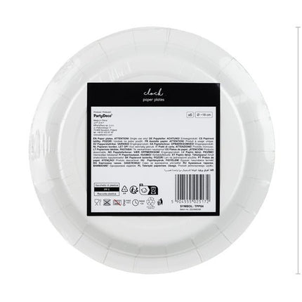 Oud En Nieuw Borden Klok 6st van Partydeco koop je bij Partywinkel