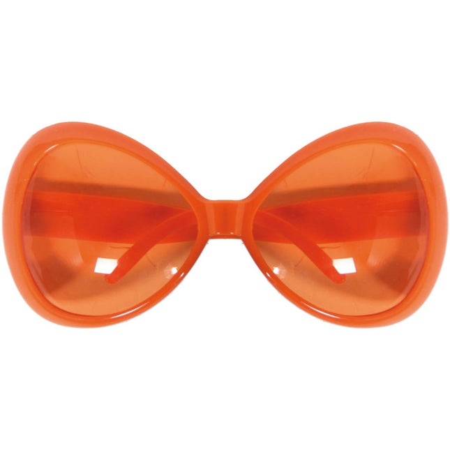 Oversized Oranje Bril van Folat koop je bij Partywinkel
