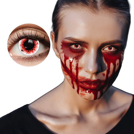 Paar 3-maandslenzen Blood splatter van Boland koop je bij Partywinkel