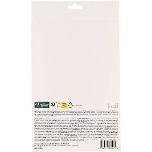 Paard Hangdecoratie 6st van Folat koop je bij Partywinkel