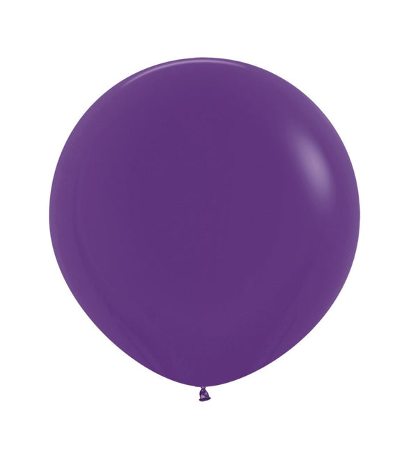 Paarse Ballonnen Latex 61cm 3st van Sempertex koop je bij Partywinkel