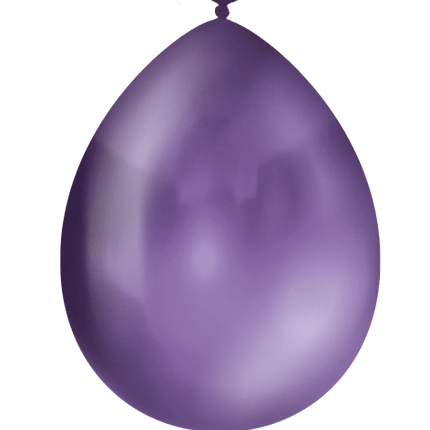 Paarse Ballonnen Metallic 30cm 10st van Paper Dreams koop je bij Partywinkel