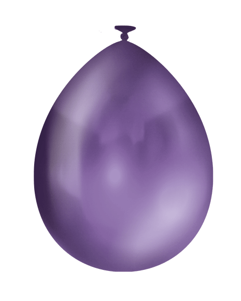 Paarse Ballonnen Metallic 30cm 10st van Paper Dreams koop je bij Partywinkel