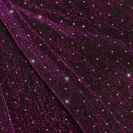 Paarse Broek Dames Flared Glitter van Wilbers & Wilbers koop je bij Partywinkel