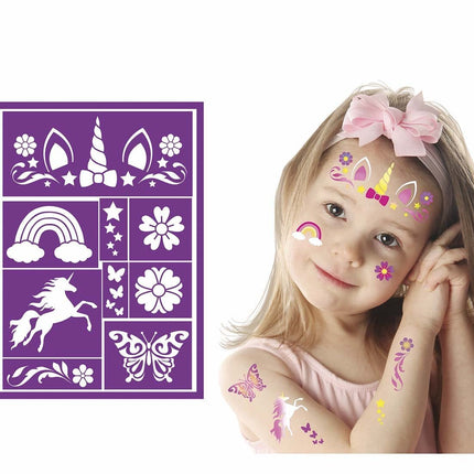 Paarse Schmink Stencil 14x20cm van Fiestas Guirca koop je bij Partywinkel