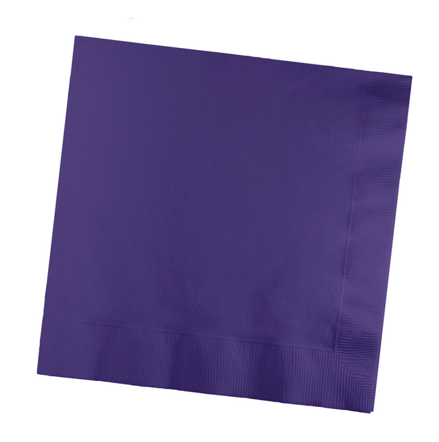 Paarse Servetten 3 - Laags 41cm 25st van Creative Converting koop je bij Partywinkel