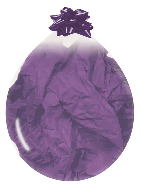 Paarse Stuffer Ballon 45cm 25st van Sempertex koop je bij Partywinkel