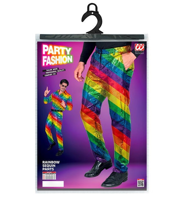 PAILLETTENBROEK REGENBOOG van Widmann koop je bij Partywinkel