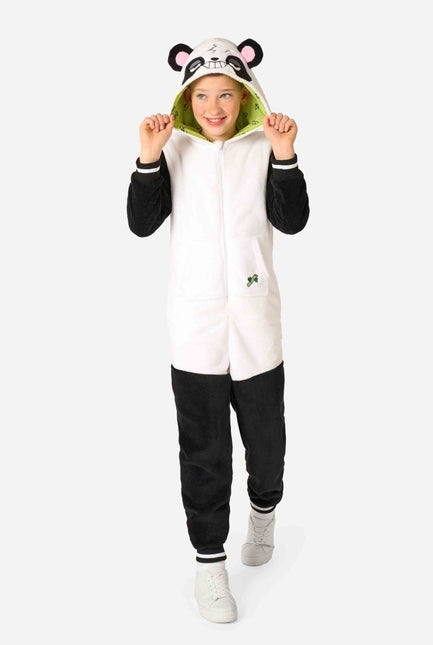 Panda Onesie Zwart Wit Kind - Partywinkel - 8720629387789
