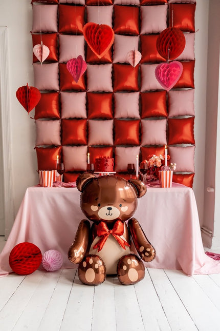 Paper honeycomb decorations Hearts, mix, 20 - 30 cm - Partywinkel - 5904555069992