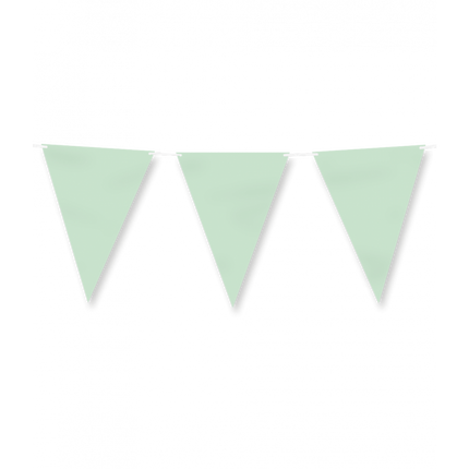 Papierflagge - Pastellgrün