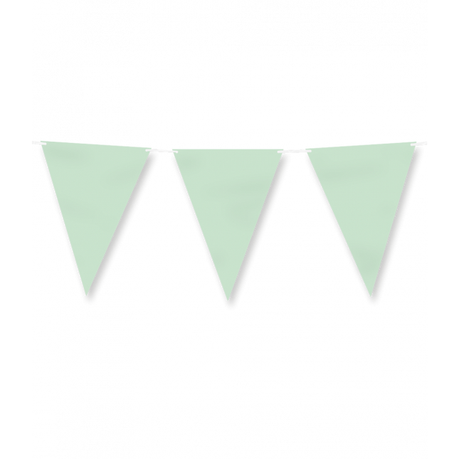 Papierflagge - Pastellgrün