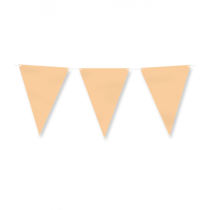 Papierflagge - Pastellorange