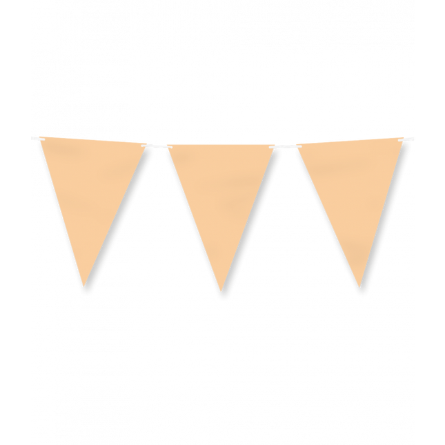 Papierflagge - Pastellorange