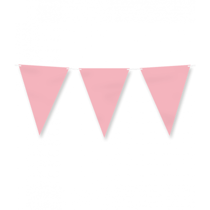 Papierfähnchen - Pastellrosa