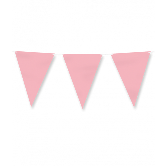 Papierfähnchen - Pastellrosa