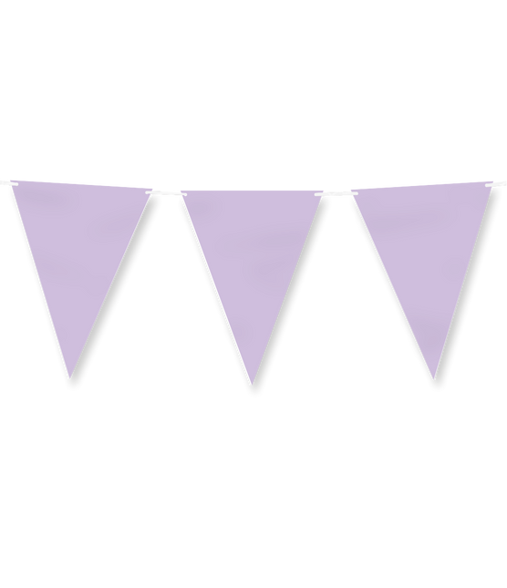 Papierflagge - Pastell lila