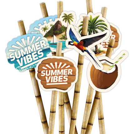 Papierstrohhalme - Sommervibes