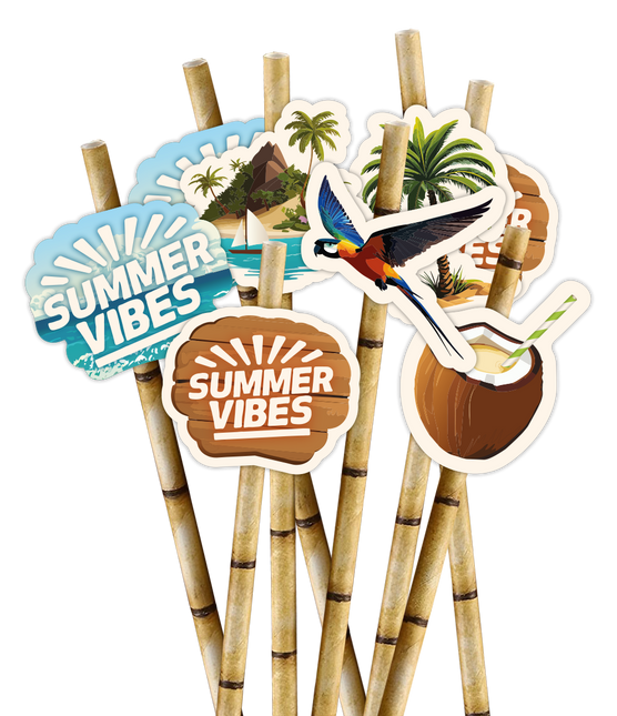 Papierstrohhalme - Sommervibes