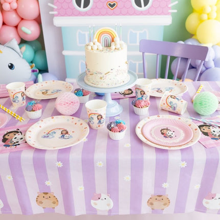 Papieren tafelkleed Gabby's Dollhouse, mix, 180 x 120 cm van Partydeco koop je bij Partywinkel