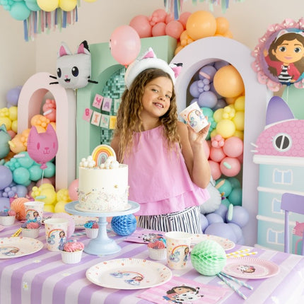 Papieren tafelkleed Gabby's Dollhouse, mix, 180 x 120 cm van Partydeco koop je bij Partywinkel