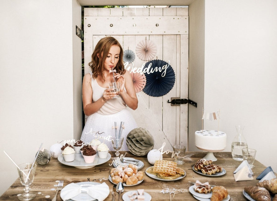 Papieren Waaiers Gekleurde Set 14 - 38cm 3 delig van Partydeco koop je bij Partywinkel