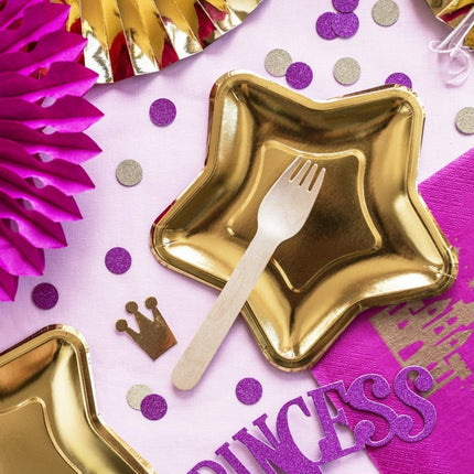 Papieren Waaiers Goud Set 23 - 40cm 3 delig van Partydeco koop je bij Partywinkel