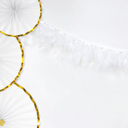 Papieren Waaiers Wit Set 23 - 40cm 3 delig van Partydeco koop je bij Partywinkel