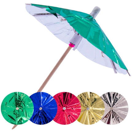 Parasol Cocktailprikkers 10cm 15st van Folat koop je bij Partywinkel
