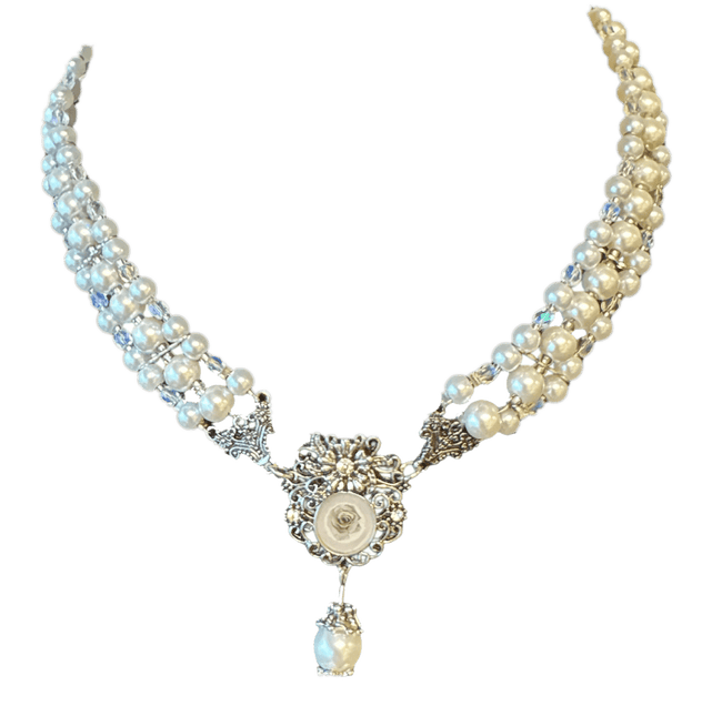 Parelmoeren Ketting Edelsteen van Haus Huberts koop je bij Partywinkel