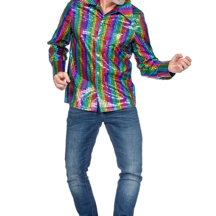 Party blouse metallic multicolor - Partywinkel - 8720059075522