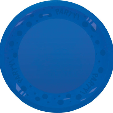 Party Bord Blauw 21cm van Procos koop je bij Partywinkel