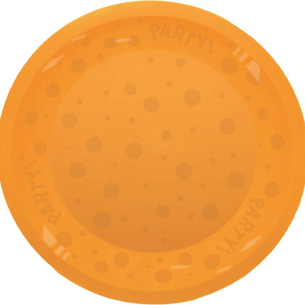 Party Bord Oranje 21cm van Procos koop je bij Partywinkel