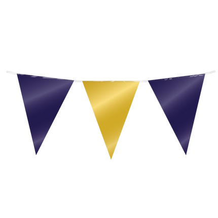 Flaggenlinie dunkelblau gold