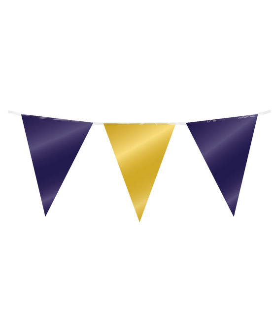 Flaggenlinie dunkelblau gold