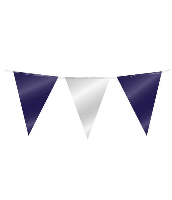 Flaggenlinie dunkelblau silber