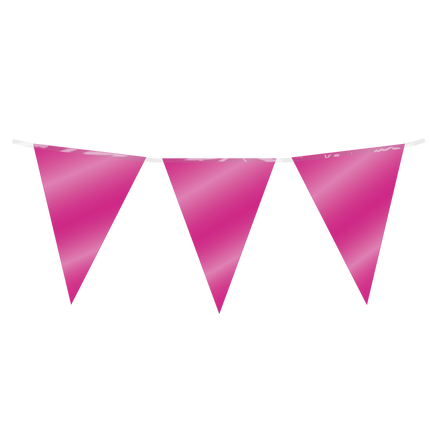 Party-Flagge Folie - Fuchsia