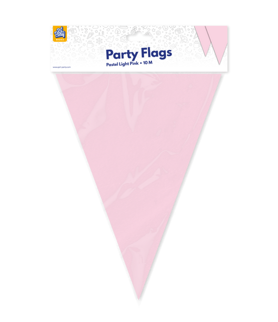 Flaggenlinie Pastell hellrosa