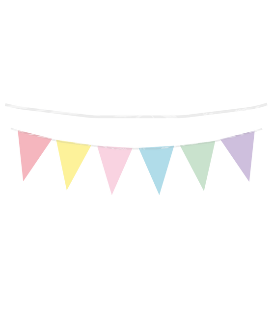 Bunte Girlande Pastell mehrfarbig