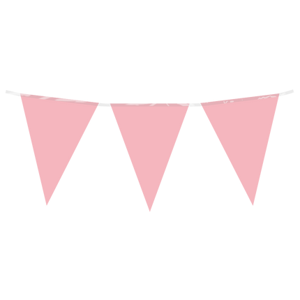 Flaggenlinie pastellrosa
