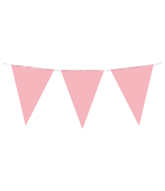 Flaggenlinie pastellrosa