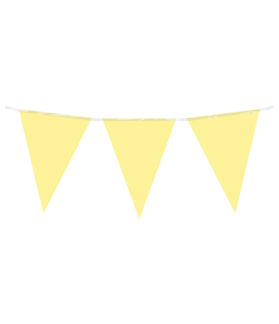Flaggenlinie pastellgelb