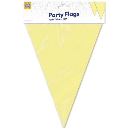 Flaggenlinie pastellgelb