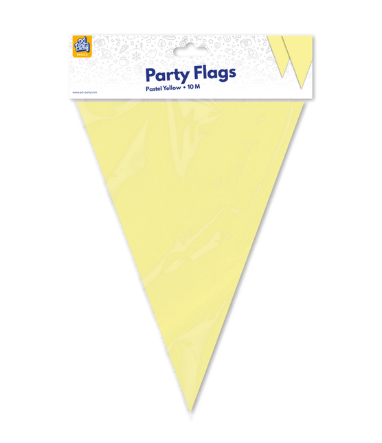 Flaggenlinie pastellgelb