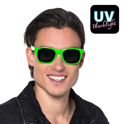 Partybril Pop neongroen UV van Boland koop je bij Partywinkel