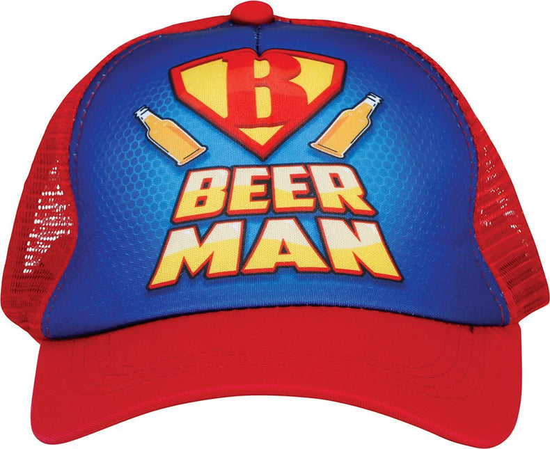 Pet Beer man Blauw Rood van Fiestas Guirca koop je bij Partywinkel