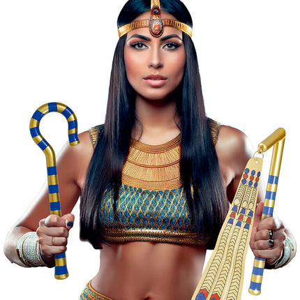 Pharaohs scepter 2 - piece set, 35 cms van Fiestas Guirca koop je bij Partywinkel