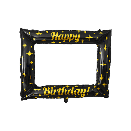 Happy Birthday Ballon Rahmen 85cm